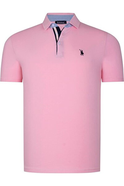 Dewberry T8582 ERKEK T-SHIRT-PEMBE
