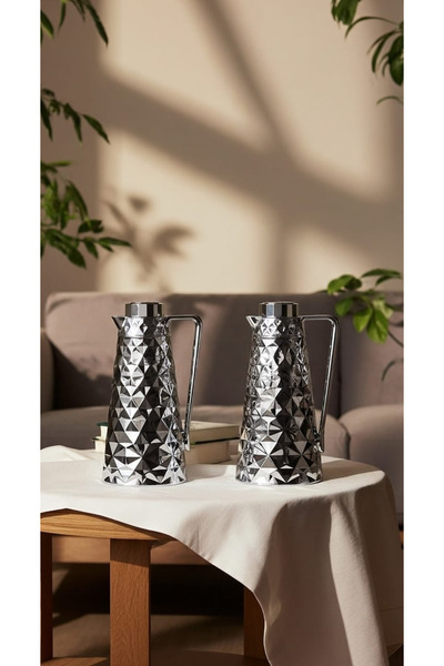 Generic طقم ترامس شاي وقهوة 1 لتر