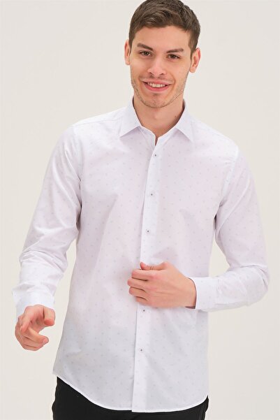 Dewberry G748 Men's Shirt-White