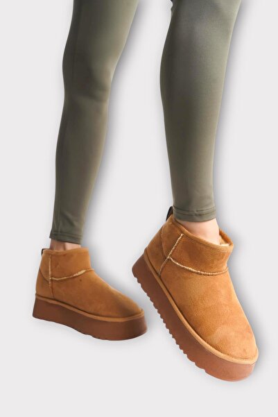 Liger Tan Short Sports Women's Boots - Thick Sole and Fur