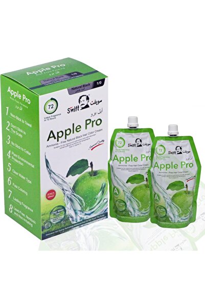 SWİFT صبغة شعر آبل برو جراي كوفر، كريم لون أسود ، 500 مل 1/0