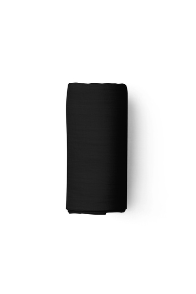 makiteks Maki Home 100% Cotton Black 160X200 Double Size High Edge Elastic Fitted Sheet Set