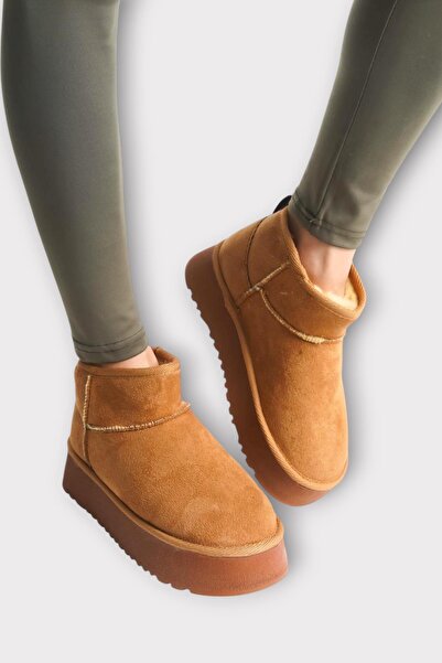 Liger Tan Short Sports Women's Boots - Thick Sole and Fur