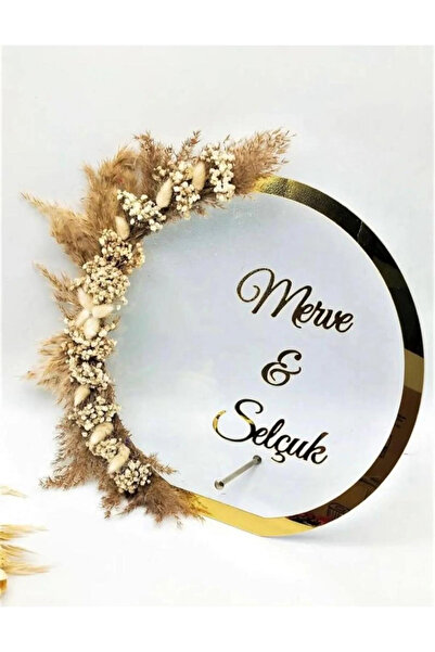 RetroLazer Pleksi İsimlik Masa Üstü İsim Söz Nişan Kına Süslü