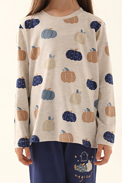 Rolypoly Σετ πιτζάμες για κορίτσια σε μπεζ μακρυμάνικο