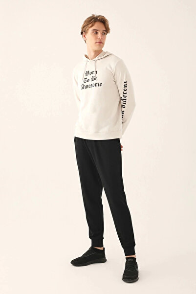 Arnetta Ecru Men's Long Sleeve Tracksuit Set