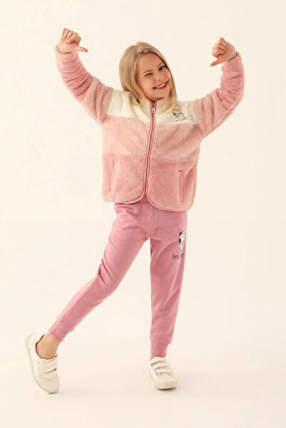 SNOOPY Retro Pink Girls' Tracksuit Set