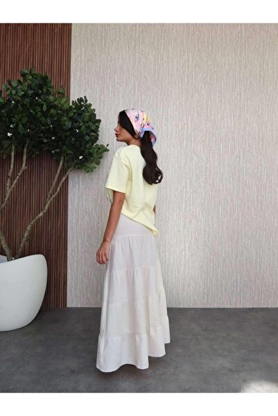 Ecenin Favorileri Λινό μακριά φούστα