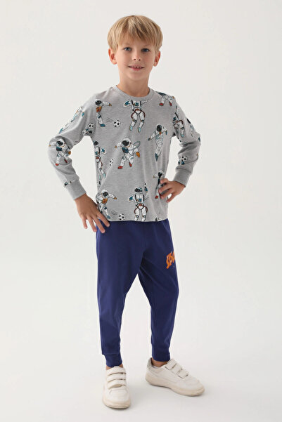 Rolypoly Spacemen Gray Boy Tracksuit Set