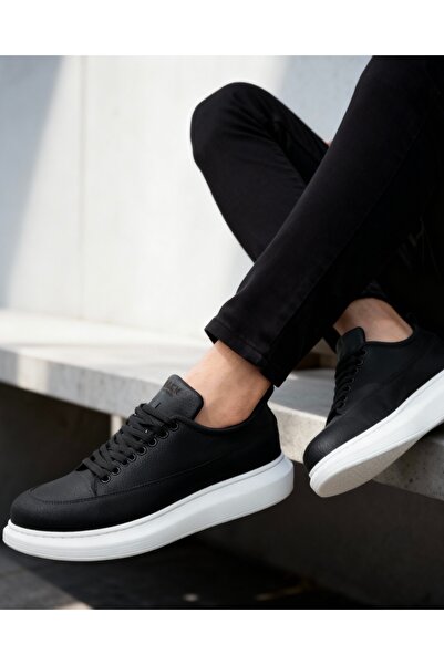 Knack Щоденне взуття 814 Чорне (Біла підошва)