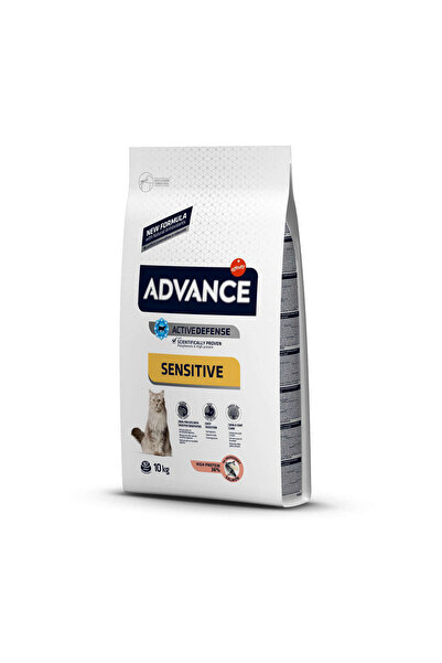 Advance Cat Sensitive Somonlu Hassas Kedi Maması 10 Kg