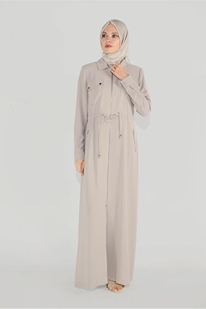 Alvina Zippered Cover with Pockets and Button Detail 10225