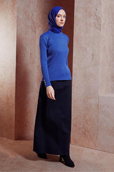 Alvina Straight Cut Tesettures Skirt 60615