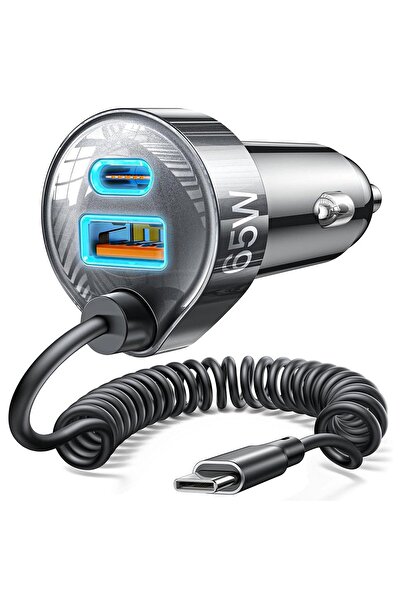 Timebox Încărcător auto cu încărcare super rapidă 65W 1 x USB QC 3.0 USB-C Ti...