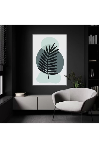 VOGLOO Black Palm Canvas Painting