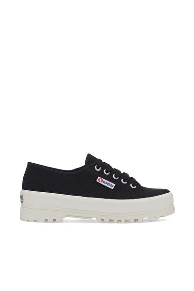 Superga 2555 Alpina Unisex Siyah-Bej Bileksiz Sneaker