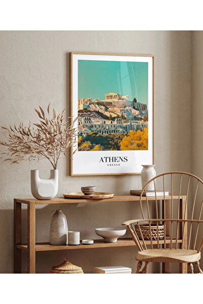 VOGLOO Frameless Poster Ancient and Modern City