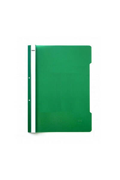 Noki A4 file with rail and perforations 50/set green