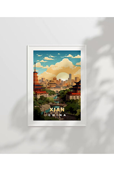 VOGLOO Frameless Poster Xi'An History and Modern Perspective Artistic