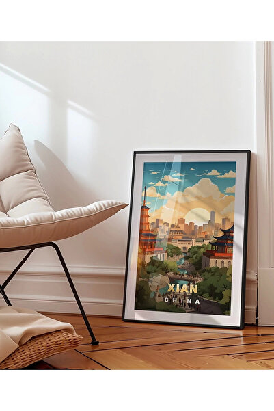 VOGLOO Frameless Poster Xi'An History and Modern Perspective Artistic