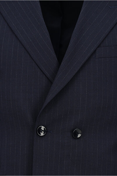 Kiğılı Slim Fit Slim Fit Striped Double-Breasted Suit