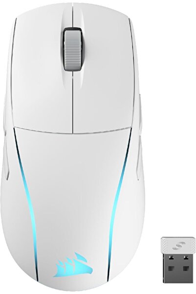 Corsair M75 WIRELESS RGB Lightweight FPS Gaming Mouse – 26,000 DPI – PC – White