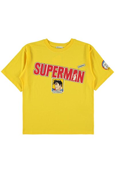 Superman Boy's T-Shirt 10-13 Years Yellow