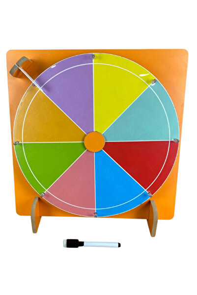 Lapin Deney Atölyesi Çarkıfelek 8 Bölmeli – Masaüstü Yaz Sil Çarkıfelek Oyunu, Ofis/Okul Ortak Alanlar için Oyunlar