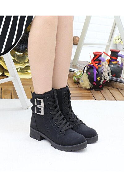 Twingo 735 Black Emerald Fur Winter Non-Slip Sole Women's Boots