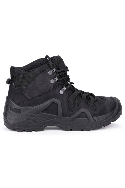 Scooter M 1492 Μαύρες αδιάβροχες ανδρικές στρατιωτικές μπότες Nubuck