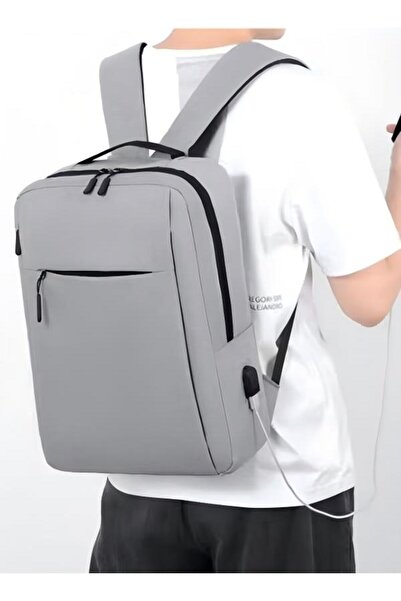 Generic حقيبة ظهر Duniso للسفر للكمبيوتر المحمول، حقيبة عمل رفيعة ومتينة مع منفذ شحن USB مقاس 15.6 بوصة