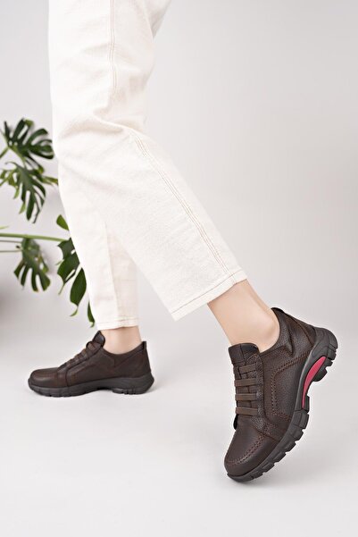 Mammamia D25Ka 3465 Cocoa Nubuck Genuine Leather Women's Shoes