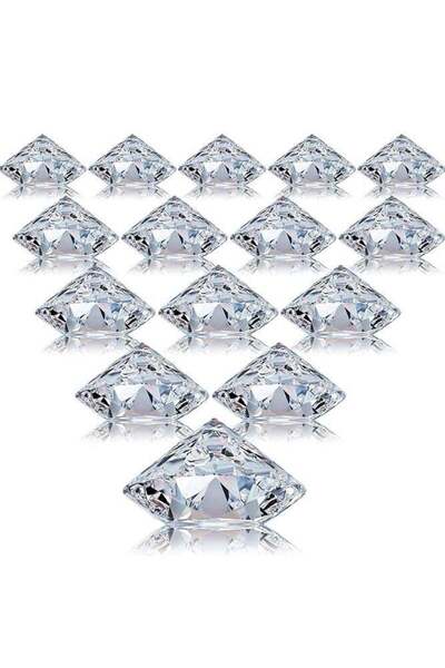 Generic Place Card Holders, 24 Pack Acrylic Crystal Table Stands for Wedding and Party