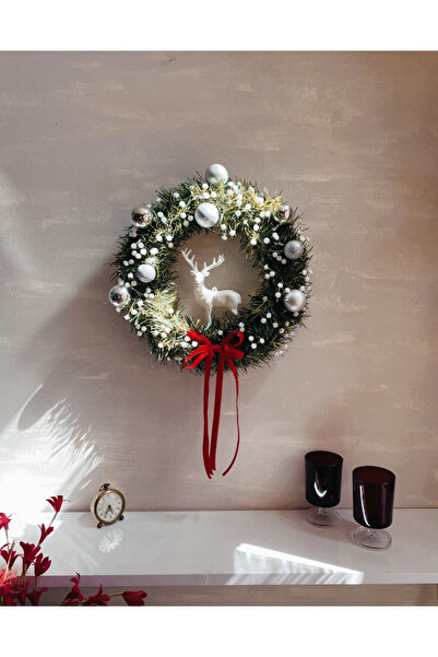 Riseup concept Yılbaşı Kapı Süsü Yılbaşı Kapı Çelengi Duvar Dekoru 2024 Yeniyıl Süsü