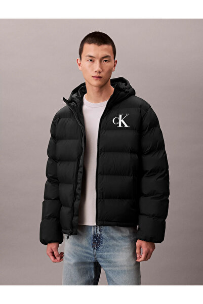 Calvin Klein Erkek Kapitone Tasarımlı CK Logo Baskılı Suya ve Rüzgara Dayanık...
