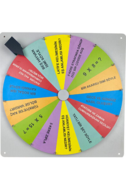 Lapin Deney Atölyesi Çarkıfelek – Dekoratif Duvar Oyunu, Yaz-Sil Ofis/Okul Or...