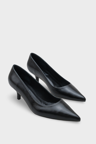 Capone Outfitters Veronica Mid-Heeled Pointed Toe Genuine Leather Lining Women's Stiletto