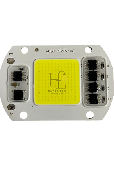 Hazar Led 220 Volt 50 Watt Cob Led Projektör Çipi Beyaz