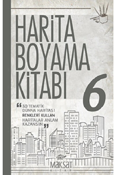 maksat kitap Harita Boyama Kitabı - Dünya 6 - - Veli Kural Kitabı