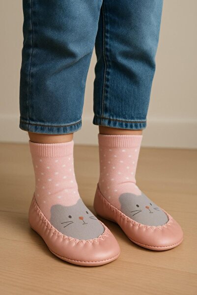 Katia&Bony Детски мокасини с чорапи – Неплъзгащи се обувки за дома и детската...