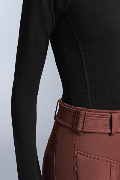 Oysho Seamless merino wool blend base layer T-shirt