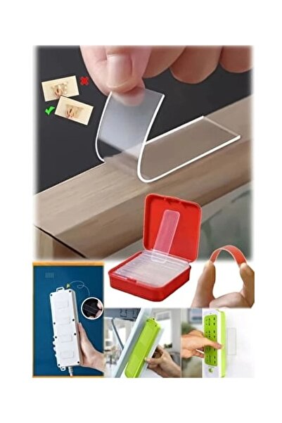 Ada Allstore Ekstra Güçlü Şeffaf Çift Taraflı Bant Seti-pratik