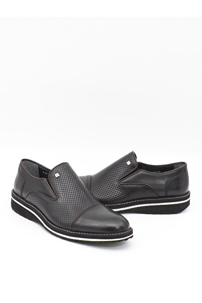 Fosco 9525 Чорні чоловічі черевики з натуральної шкіри та підошвою з ЕВА