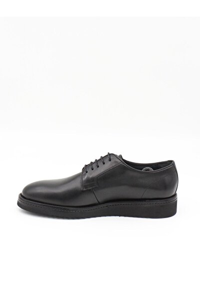 Fosco 2980 Black Genuine Leather Eva Sole Men's Shoes