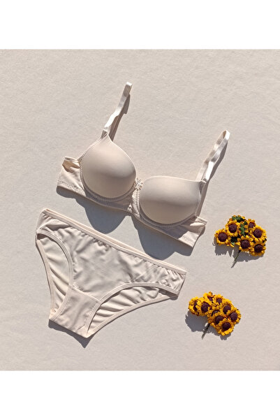 siyalife Set de lenjerie intimă cu sutien și chiloți cu umplutură push-up, cu...