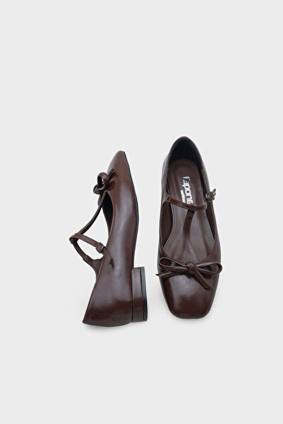 Capone Outfitters Suzi Flat Toe Strap Buckle Women's Ballerinas