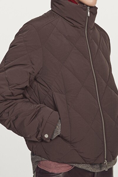 Massimo Dutti Su itici kısa şişme mont