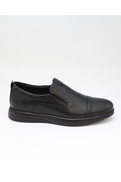 FOREX 2917 Siyah Hakiki Deri Anatomik Günlük Erkek Ayakkabı
