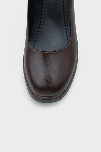 Capone Outfitters Michelina High-Sole Heeled Buckle Mary Jane Women's Shoes