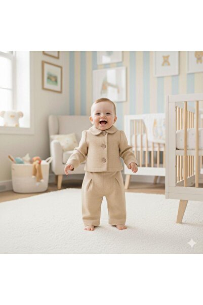 genybaby Baby Girl Buttoned Set 2-Piece Combination |   Autumn-Winter Collection |   3-18 Months